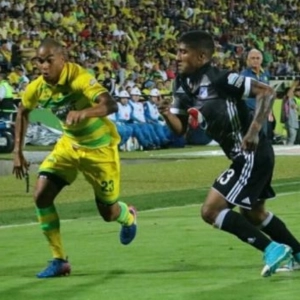 Narración de los goles de Mosquera, Rojas y Riascos al Bucaramanga