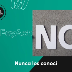 Nunca los conocí