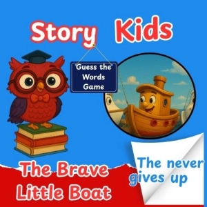 The Brave Little Boat Learns to Face His Storms | English Story + Word Game