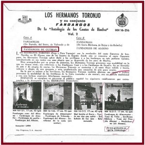 Hermanos Toronjo: Fandangos de Guzmán