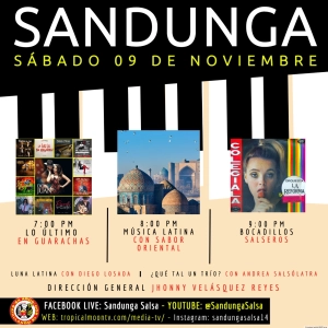 Sábado 09 de Noviembre, 2024 (Lo último en Guarachas, Música Latina con Sabor Oriental, Bocadillos Salseros)