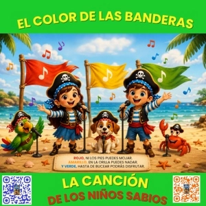El Color de las Banderas   Canción Educativa Infantil sobre las Banderas de la Playa