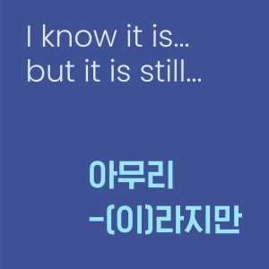Level 10 Lesson 3 / I know it is... but it is still... / 아무리 -(이)라지만, 아무리 -(ㄴ/는)다지만