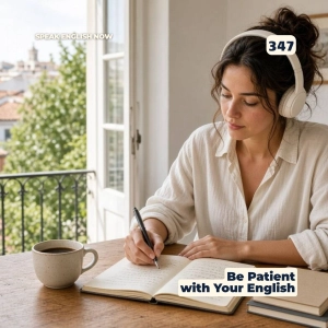#347 Be Patient With Your English – And With Yourself