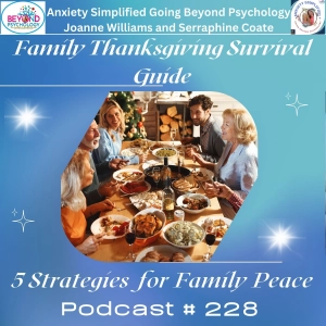 Episode # 228 - Thanksgiving Guide with 5 Strategies to Feel Prepared and Confident for a Peaceful and Fun Holiday Gathering with Free worksheet.