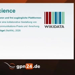Gemeinsam Wissens-Infrastruktur bauen: föderierte Wikibase für Video- und Podcasts (gpn24)