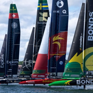 Split fleets make for compelling action at SailGP Halifax