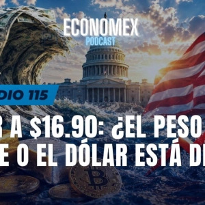 Episodio 115 | DÓLAR a $16.90: ¿el PESO está fuerte o el DÓLAR está débil?
