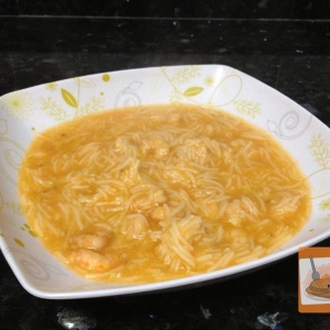 Sopa de mariscos.