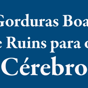 Gorduras Boas e Ruins para o Cérebro