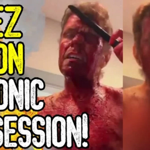PEREZ HILTON DEMONIC POSSESSION! - Celebrity Blogger Cuts Himself On TikTok Live