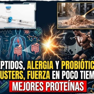 Péptidos, Alergia y Probióticos, Clusters, Fuerza en poco Tiempo, Mejores Proteínas