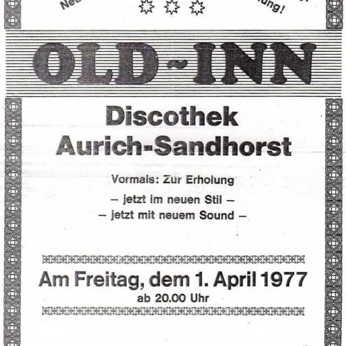 Disco Old Inn In Aurich Ostfriesland